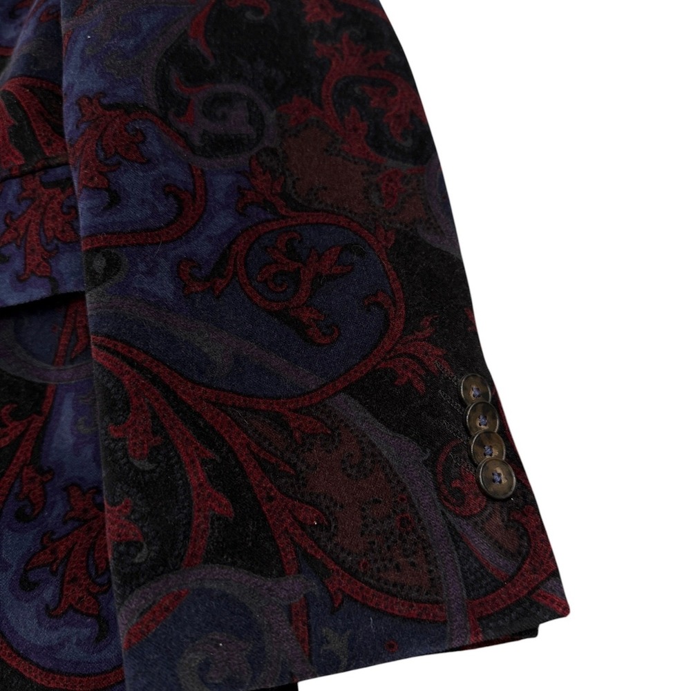 Robert Graham Rare Baron Samedi Voodoo Paisley Rhinestone Men's Blazer 44R (42R) - Picture 5 of 14